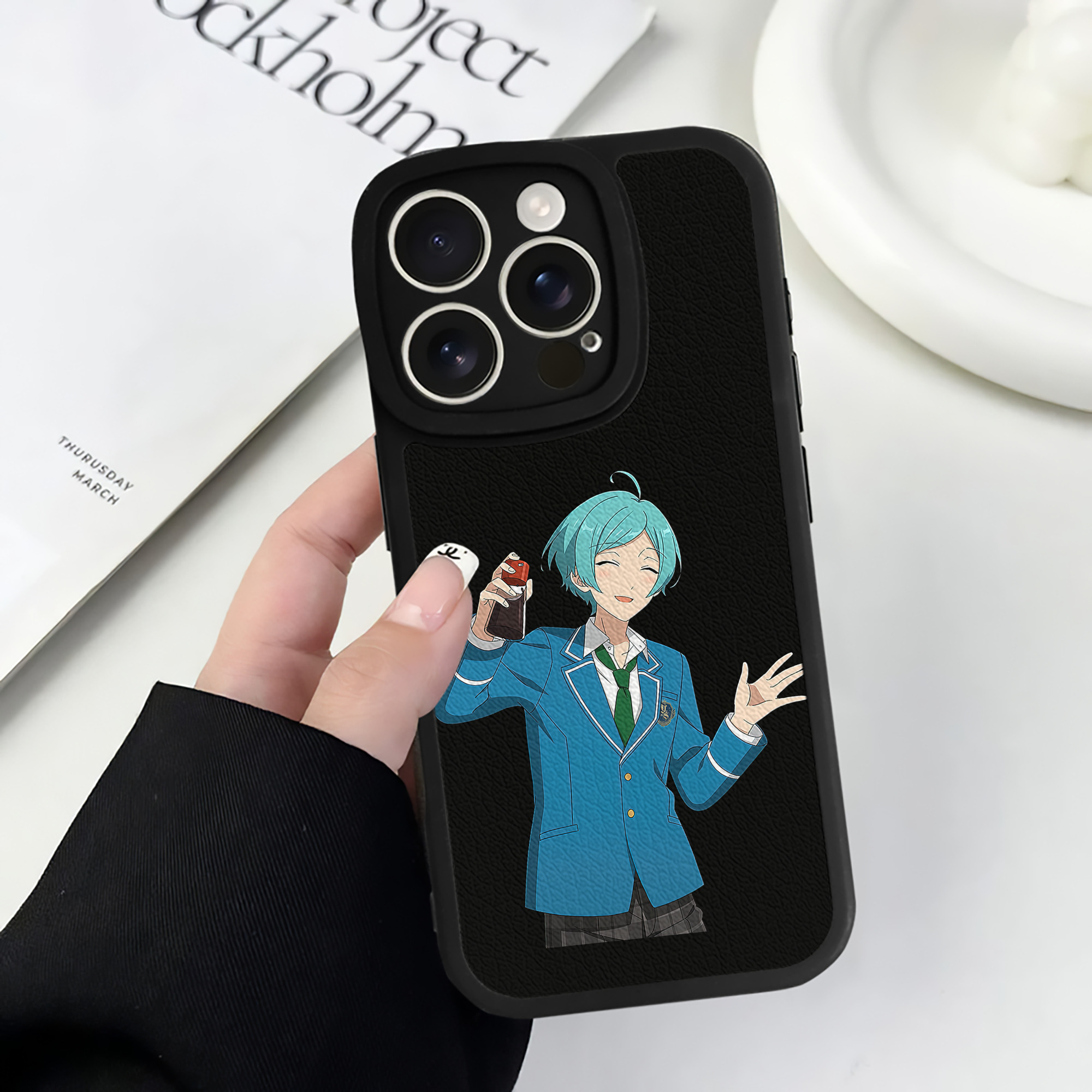 （画像用） あんさんぶるスターズ! Ensemble Stars 【iPhone 16シリーズ対応】シリコンスマホケース（レザー調） 材質：シリコン